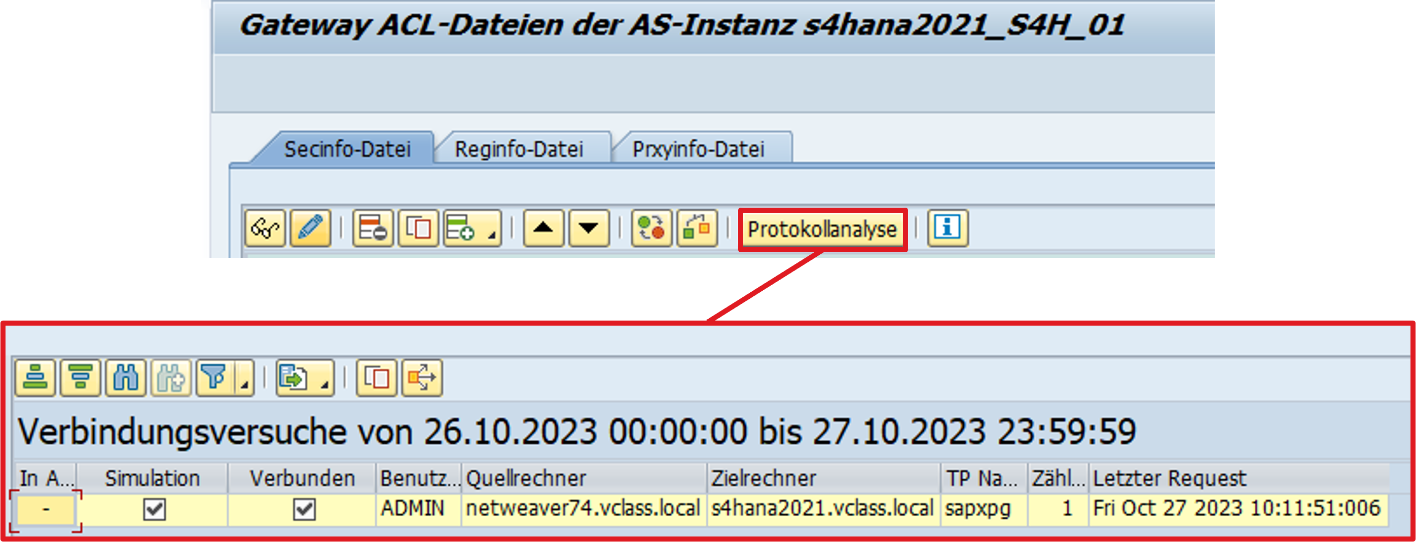 SAP Gateway Protokollanalyse